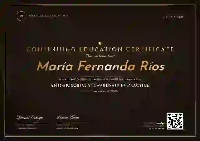 Luxury Foil Bronze continuing education certificate template