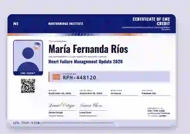 Licence Card Ultramarine No Second Card healthcare and cme certificate template