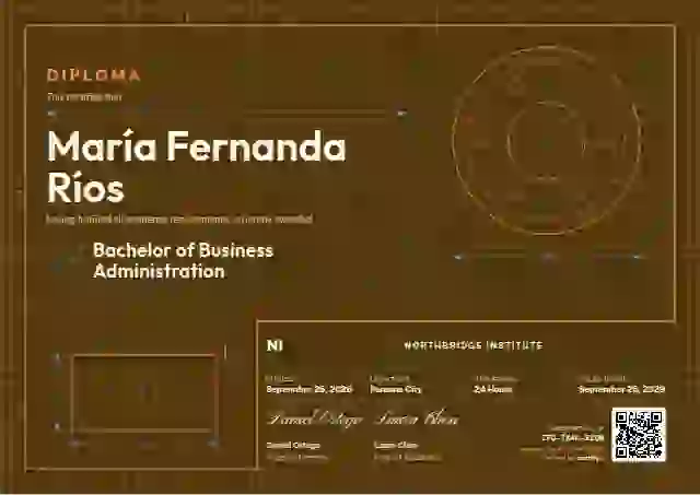 Workshop Blueprint Vermilion Wide Title Block academic diploma certificate template
