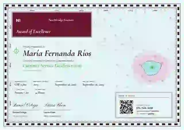 Nautical Chart Ruby No Compass Rose awards and achievement certificate template