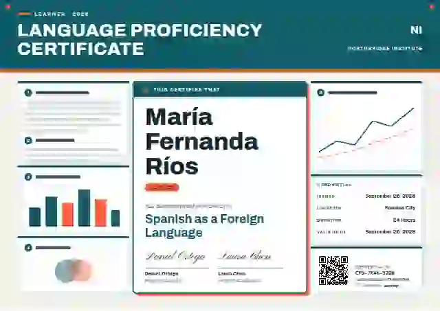 Poster Session Lagoon Tight Gap language proficiency certificate template