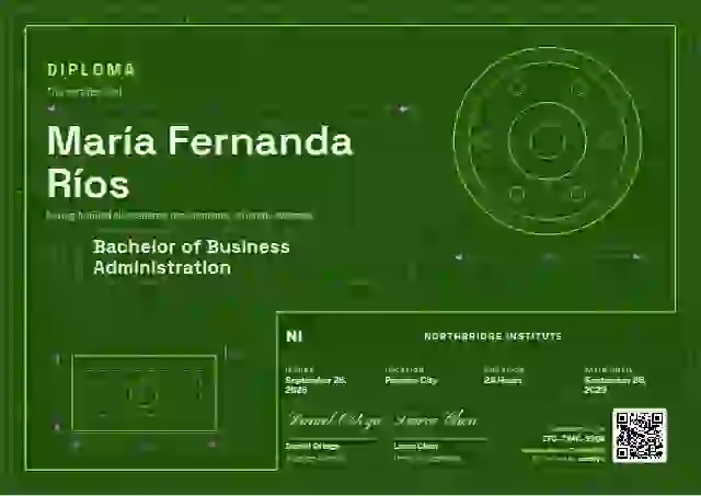 Workshop Blueprint Soft Lime No Heavy Grid academic diploma certificate template