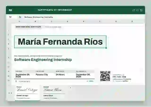 Stock Sheet internship certificate template