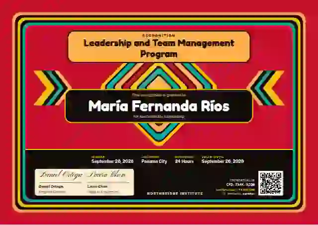 Mola Panel latin america certificate template