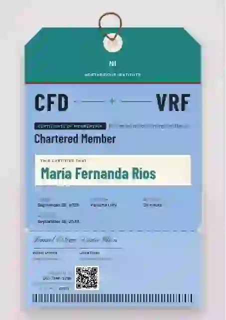 Luggage Tag Lagoon membership certificate template