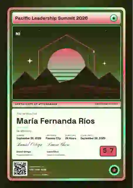 Trading Card Ruby event attendance certificate template