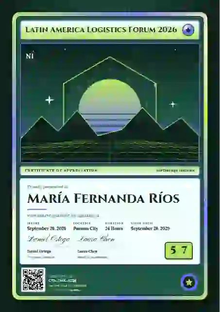 Trading Card Lime conference speaker certificate template