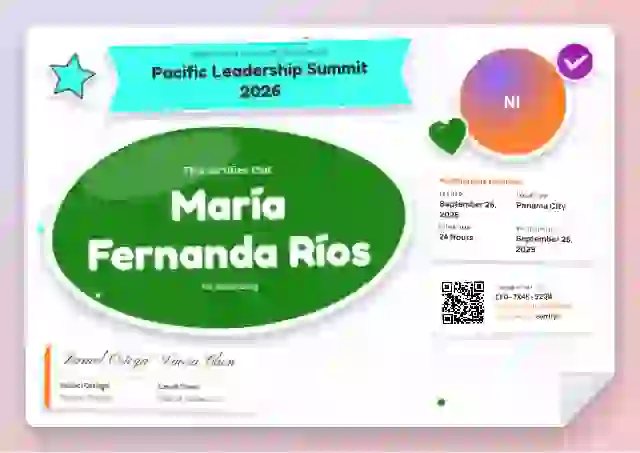 Sticker Sheet Meadow event attendance certificate template