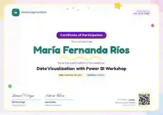 Plantilla de certificado Playful Grape de webinar y taller