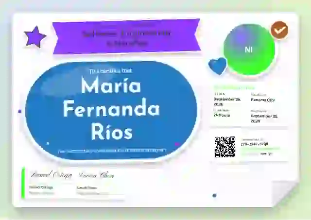 Sticker Sheet Azure internship certificate template