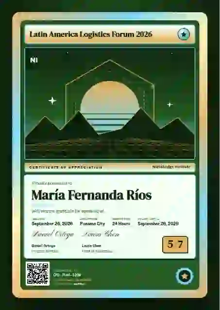 Trading Card Amber conference speaker certificate template