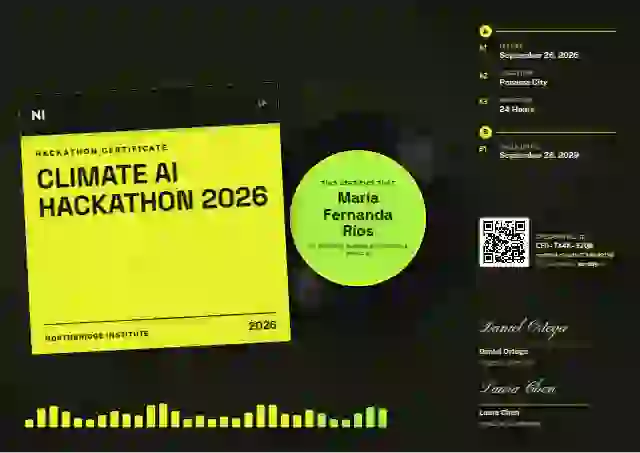Vinyl Sleeve Lime hackathon certificate template