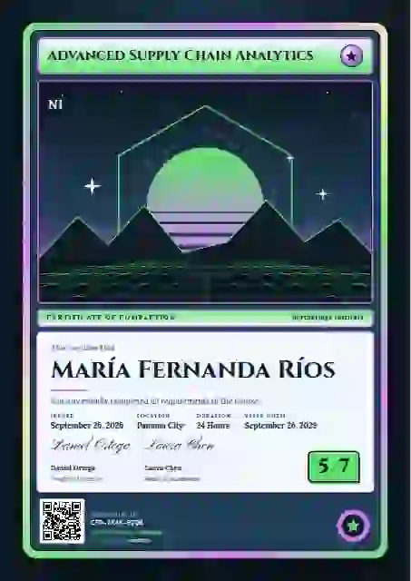 Trading Card Meadow course completion certificate template