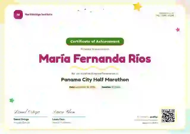 Playful Lime sports certificate template