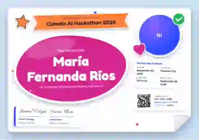 Sticker Sheet Raspberry hackathon certificate template