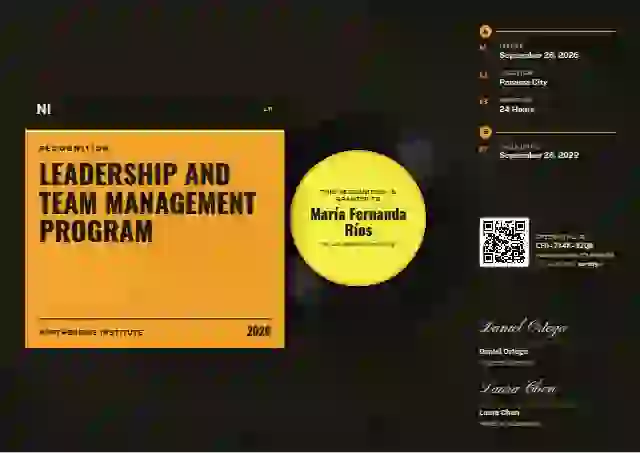 Vinyl Sleeve Amber latin america certificate template