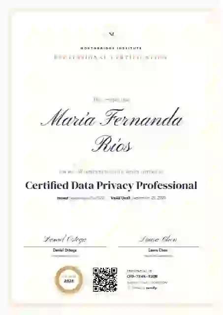Plantilla de certificado Ivory de certificación profesional