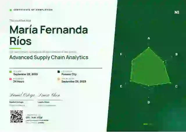 Radar Chart Jade course completion certificate template