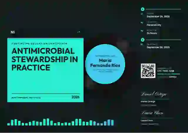 Vinyl Sleeve Seafoam continuing education certificate template