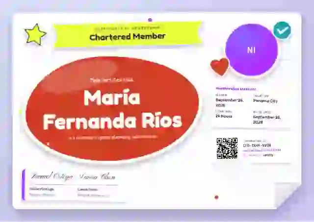Sticker Sheet Vermilion membership certificate template