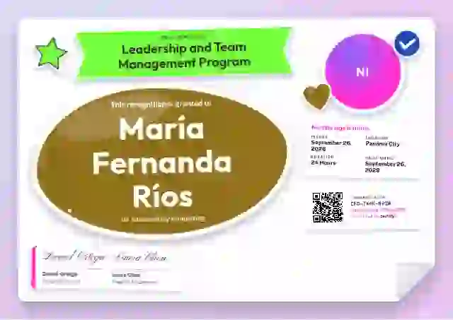 Sticker Sheet Marigold latin america certificate template
