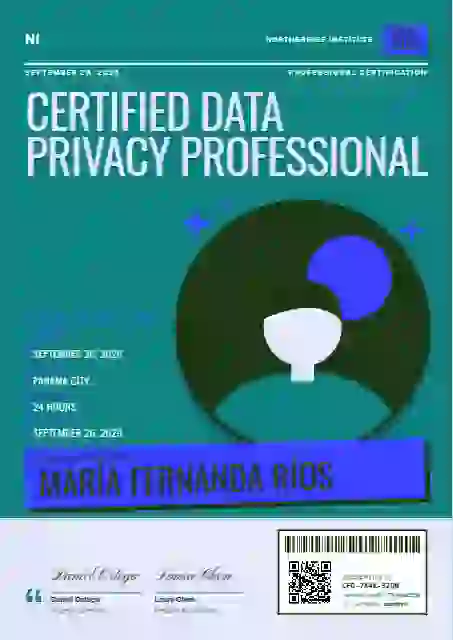 Magazine Cover Lagoon professional certification certificate template
