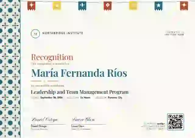 Latin Heritage Turquoise latin america certificate template