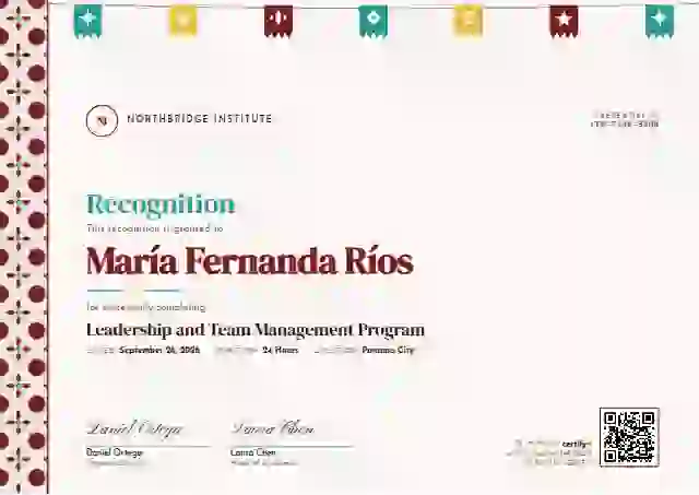 Latin Heritage Granada latin america certificate template