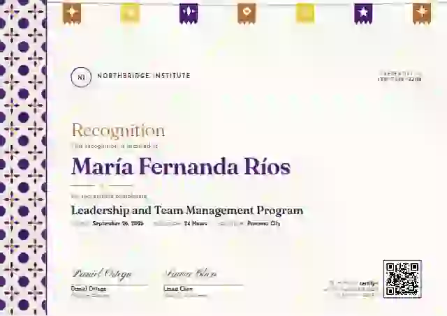 Latin Heritage Marigold latin america certificate template