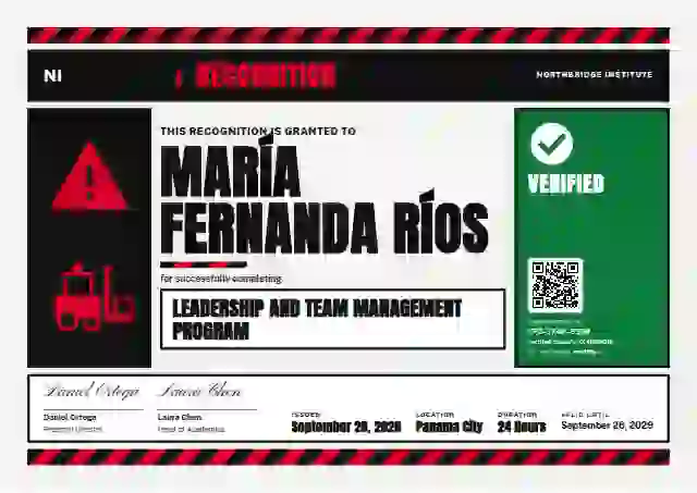 Hazard Sign Signal White Square Corners latin america certificate template