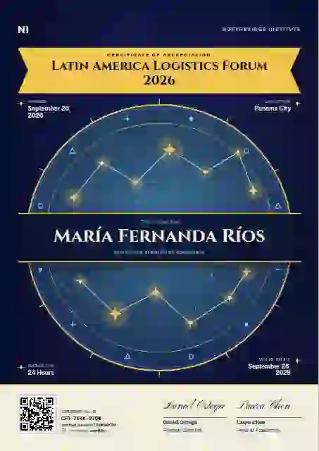 Constellation Chart conference speaker certificate template