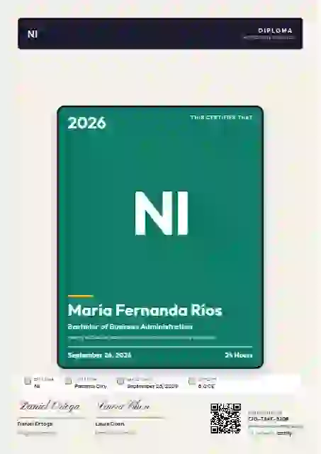 Periodic Tile Seafoam academic diploma certificate template