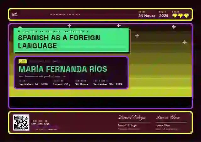Pixel Arcade Jade language proficiency certificate template