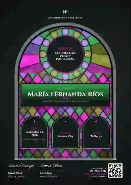 Stained Glass Violet professional certification certificate template