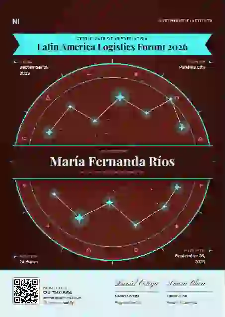 Constellation Chart Lagoon conference speaker certificate template