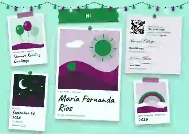 Polaroid Wall Jade school and kids certificate template