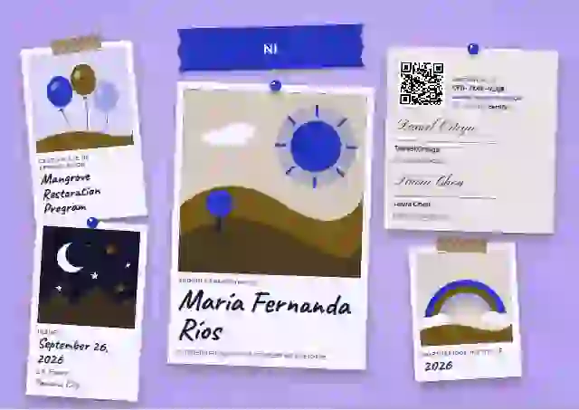Polaroid Wall Ultramarine volunteer appreciation certificate template