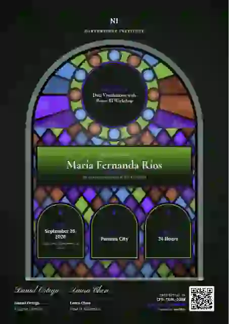 Stained Glass Azure webinar and workshop certificate template