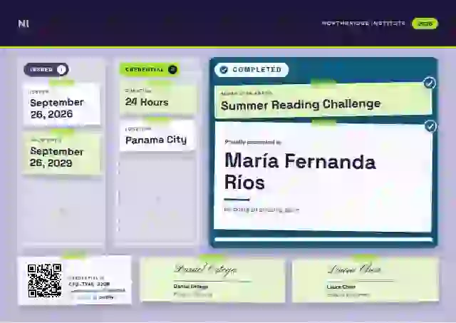 Kanban Board Cerulean school and kids certificate template