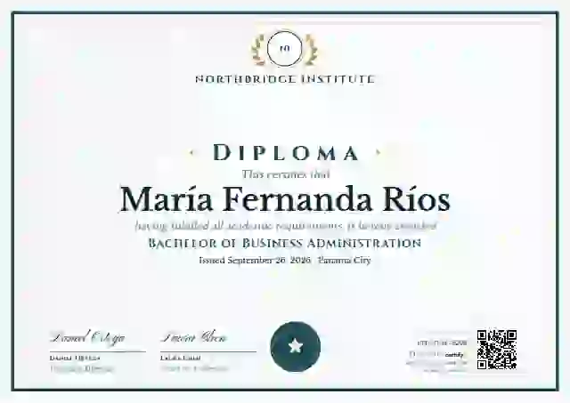Plantilla de certificado Academic Crest Teal de diploma académico