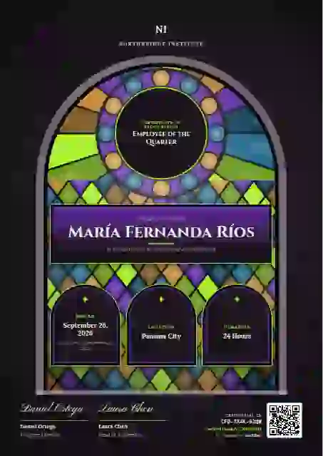 Stained Glass Amber employee recognition certificate template