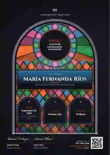 Stained Glass Raspberry internship certificate template