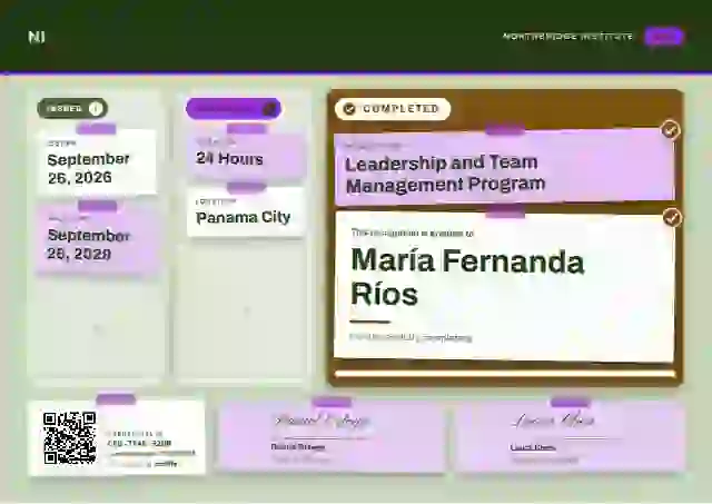 Kanban Board Amber latin america certificate template
