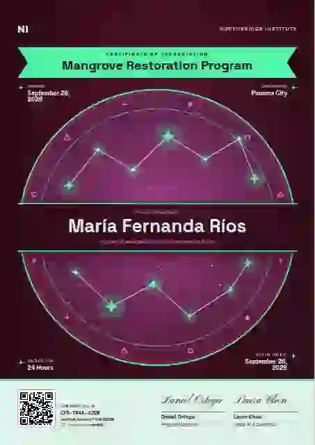 Constellation Chart Jade volunteer appreciation certificate template