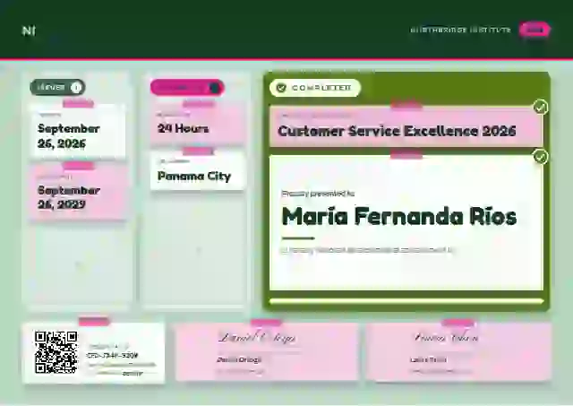 Kanban Board Soft Lime awards and achievement certificate template