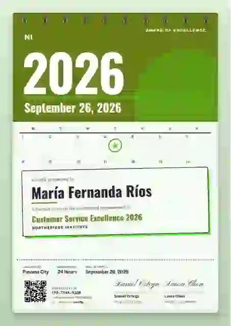 Wall Calendar Lime awards and achievement certificate template
