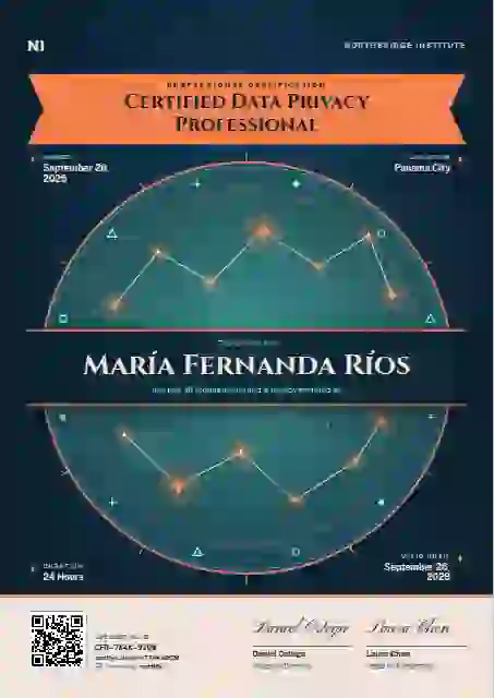 Constellation Chart Vermilion professional certification certificate template