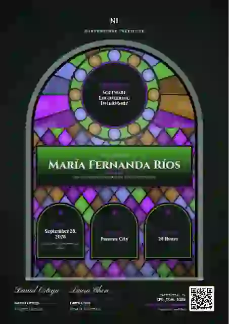 Plantilla de certificado Stained Glass Ultramarine de pasantía