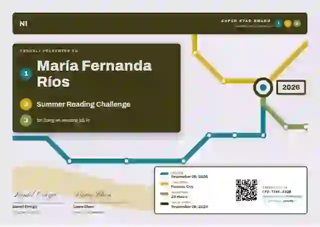 Plantilla de certificado Metro Map Cerulean No Park de escuela y niños