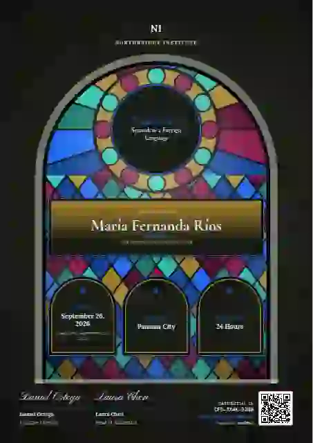 Plantilla de certificado Stained Glass Seafoam Flat Glass Panes de dominio de idiomas